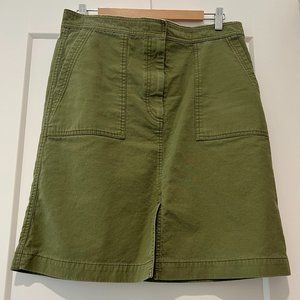 JCrew Army Green Skirt